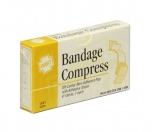 4” Bandage Compress With Tape - 1/unit box