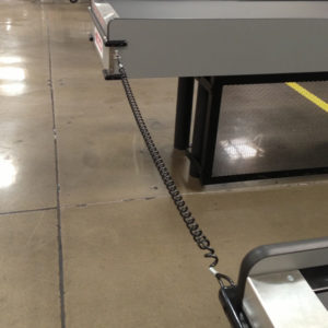 Coiled Aisle Barrier