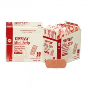 Flexible Fabric Tufflex Elastic Mini Strip Bandage 5/8" x 1-1/2"