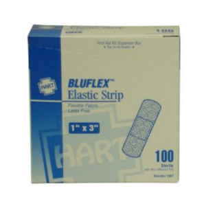 Woven Flexible Elastic Blue Strips 1" x 3"