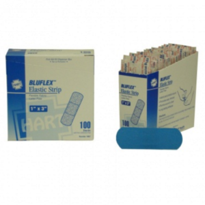 Woven Flexible Elastic Blue Strips 1" x 3"