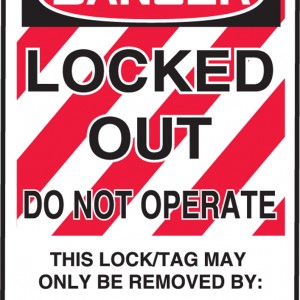 Safety Lockout Tag