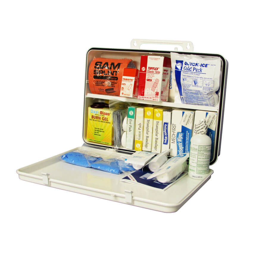 First Aid Kit Basic;  Metal container