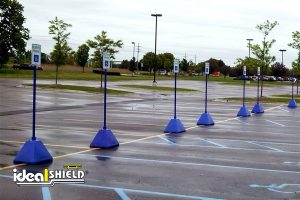 Sign Base System - pyramid base with post - for Specialized Parking