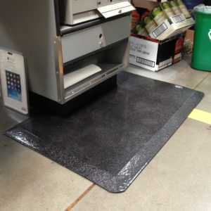 Floor Mat for Cashier Register Base - THE NOTCH MAT - Fatigue Prevention
