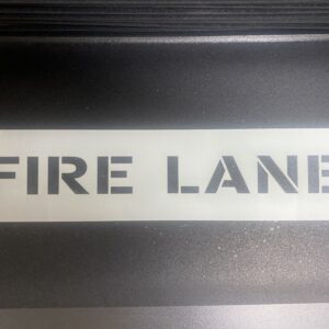 Stencil FIRE LANE 28”x6” - reusable